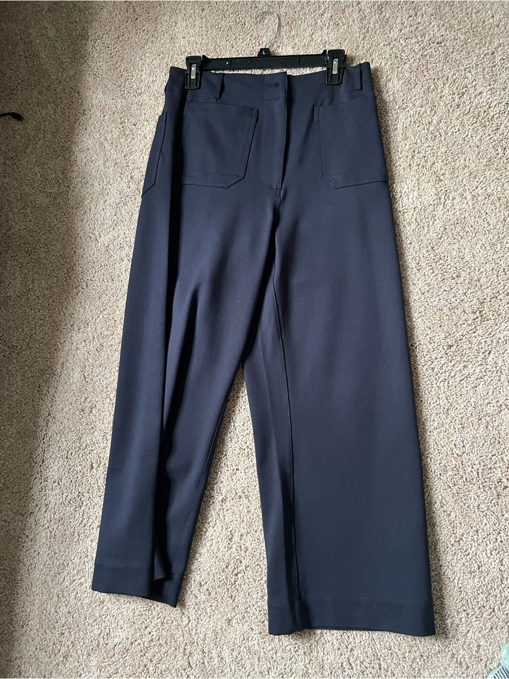 Quince Women’s Wide-Leg Navy Pants